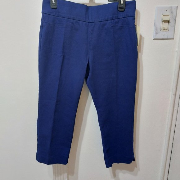 St. John's Bay CAPRI Bit Stretchable Secretly Slender Built In Tummy Panel 6P - Picture 2 of 12